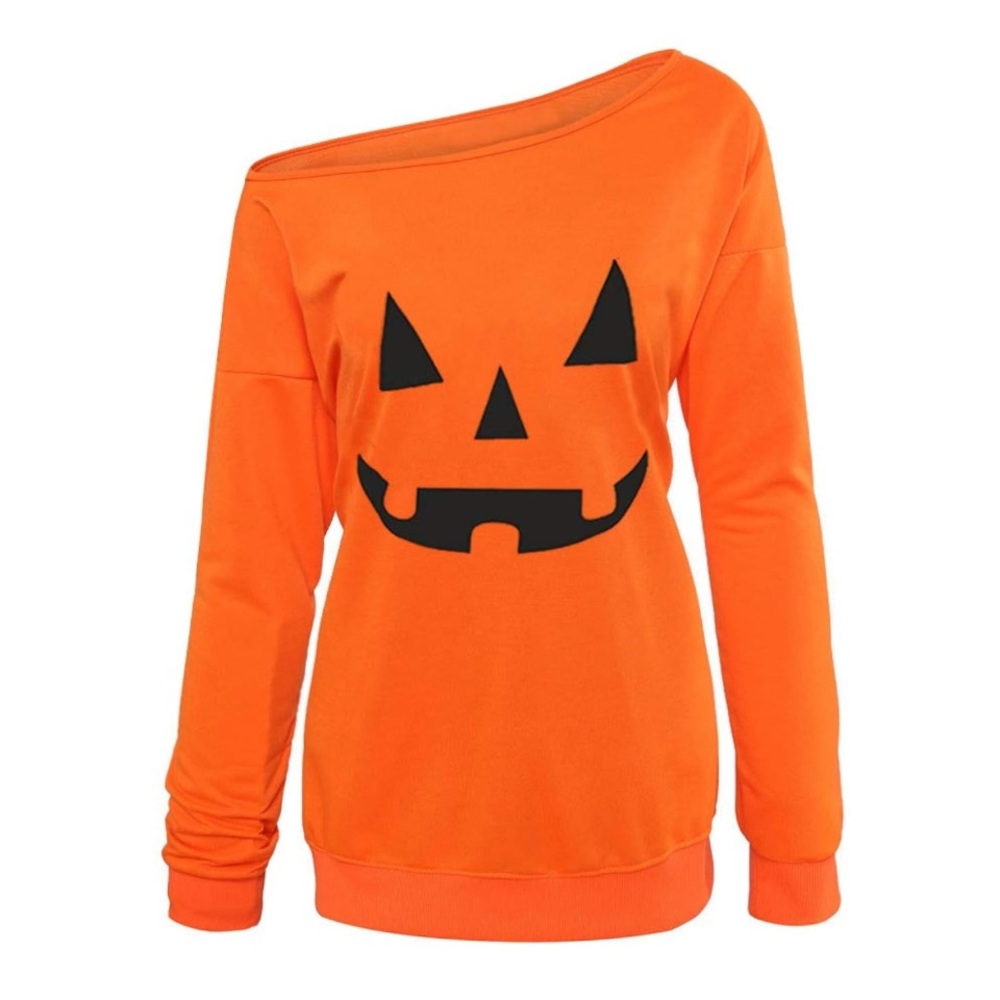 ~New Orange Halloween Pumpkin Sweatshirt~
